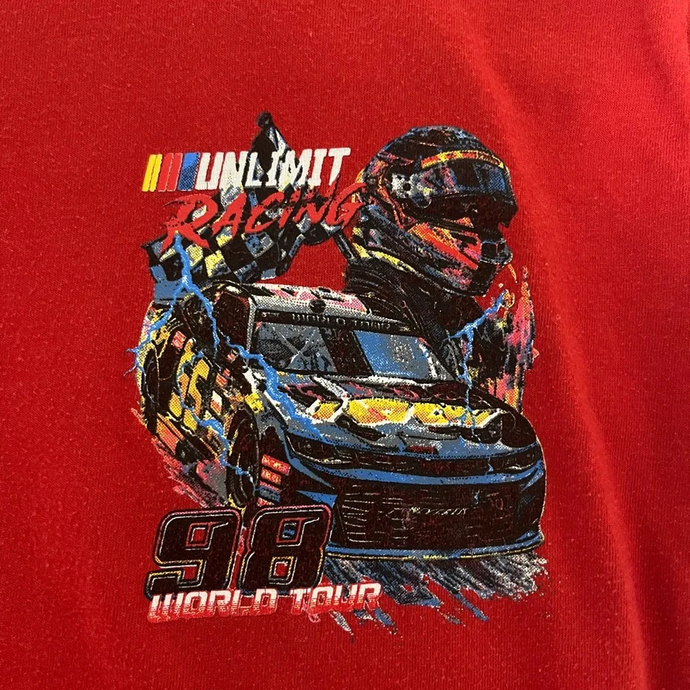 Red Race Car Graphic T-Shirt - Picture 2 of 6